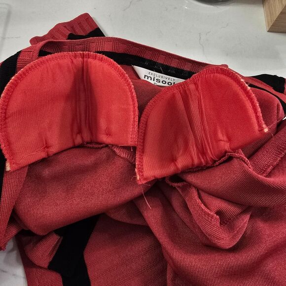 Misook Red Ribbed Open Cardigan Sweater Womens Petite XL Long Sleeve Knit Office - Picture 7 of 9